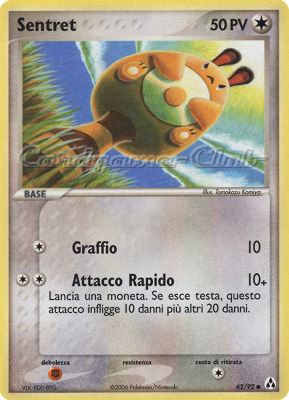 62 / 92 Sentret comune (IT) -NEAR MINT-