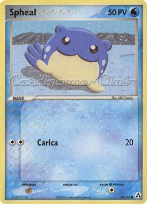 65 / 92 Spheal comune (IT) -NEAR MINT-