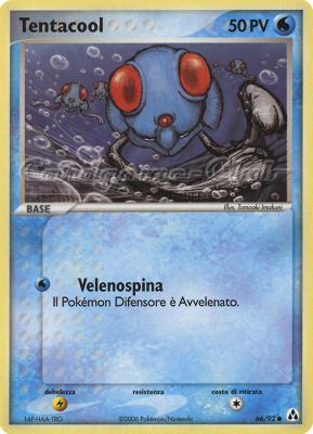 66 / 92 Tentacool comune (IT) -NEAR MINT-