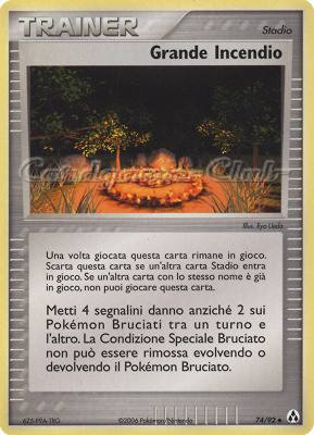 74 / 92 Grande Incendio non comune (IT) -NEAR MINT-