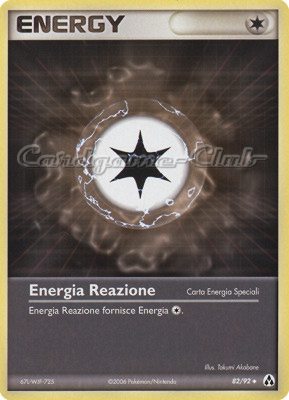 82 / 92 Energia Reazione rara (IT) -NEAR MINT-