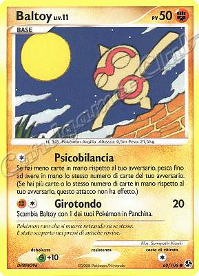 060 / 106 Baltoy LIV.11 comune (IT) -NEAR MINT-