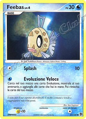 067 / 106 Feebas LIV.4 comune (IT) -NEAR MINT-