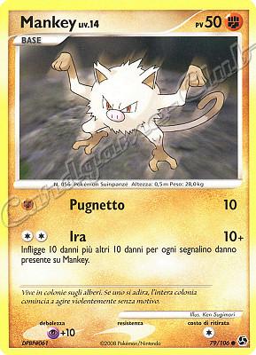 079 / 106 Mankey LIV.14 comune (IT) -NEAR MINT-