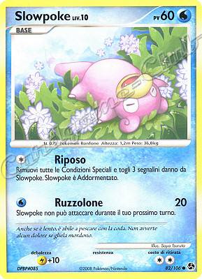082 / 106 Slowpoke LIV.10 comune (IT) -NEAR MINT-