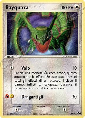 03/17 Rayquaza rara (IT) -NEAR MINT-