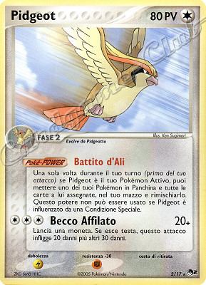 02/17 Pidgeot rara (IT) -NEAR MINT-