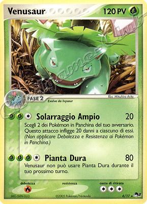 06/17 Venusaur rara (IT) -NEAR MINT-