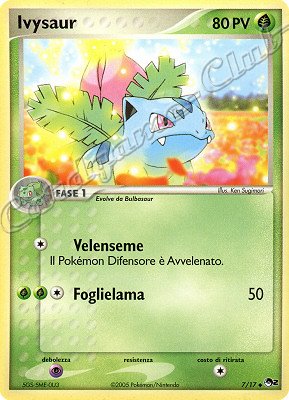 07/17 Ivysaur non comune (IT) -NEAR MINT-