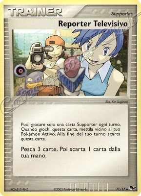 11 / 17 Reporter Televisivo non comune (IT) -NEAR MINT-