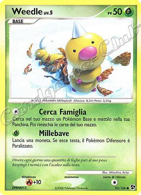 093 / 106 Weedle LIV.5 comune (IT) -NEAR MINT-