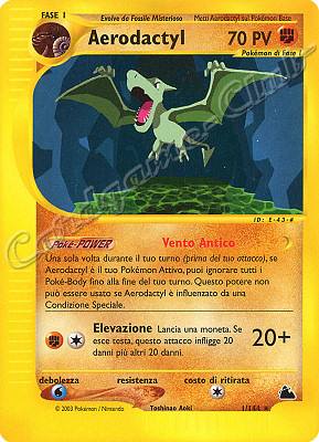 001 / 144 Aerodactyl rara (IT) -NEAR MINT-