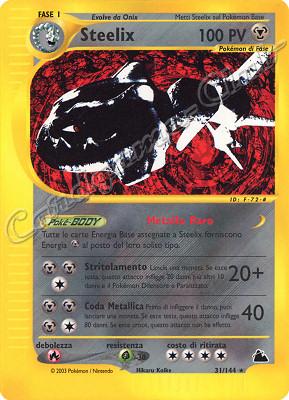 031 / 144 Steelix rara (IT) -NEAR MINT-
