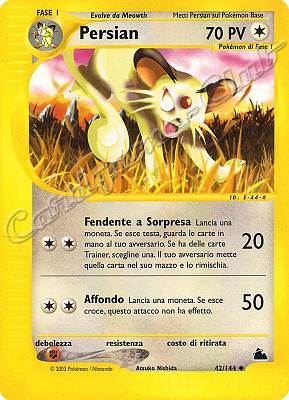 042 / 144 Persian non comune (IT) -NEAR MINT-