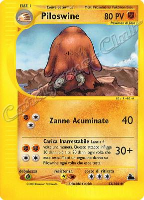 043 / 144 Piloswine non comune (IT) -NEAR MINT-