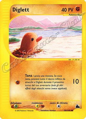 050 / 144 Diglett comune (IT) -NEAR MINT-
