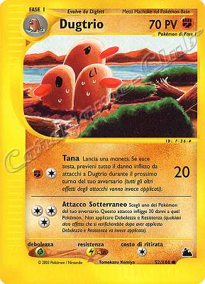 052 / 144 Dugtrio comune (IT) -NEAR MINT-