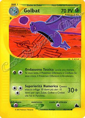 060 / 144 Golbat comune (IT) -NEAR MINT-