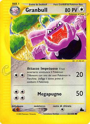 061 / 144 Granbull comune (IT) -NEAR MINT-