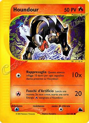 066 / 144 Houndour comune (IT) -NEAR MINT-