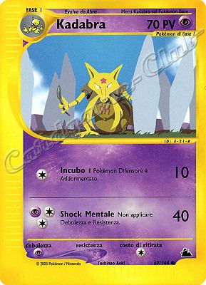 069 / 144 Kadabra comune (IT) -NEAR MINT-