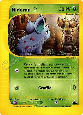081 / 144 Nidoran F- 04 comune (IT) -NEAR MINT-