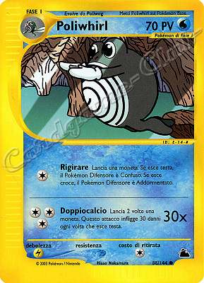 088 / 144 Poliwhirl comune (IT) -NEAR MINT-