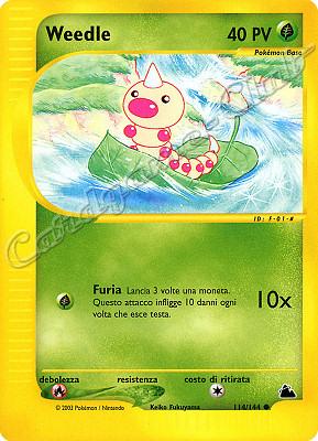 114 / 144 Weedle F- 01 comune (IT) -NEAR MINT-