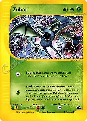 117 / 144 Zubat E- 01 comune (IT) -NEAR MINT-