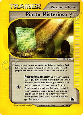 135 / 144 Piatto Misterioso Gamma non comune (IT) -NEAR MINT-