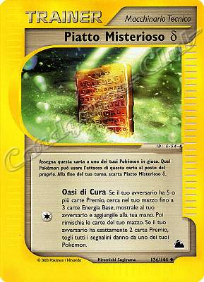 136 / 144 Piatto Misterioso Delta non comune (IT) -NEAR MINT-