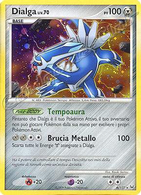 006 / 127 Dialga LIV.70 rara foil (IT) -NEAR MINT-