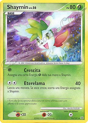 015 / 127 Shaymin LIV.56 rara foil (IT) -NEAR MINT-