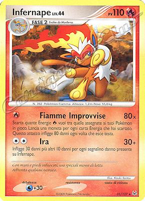 031 / 127 Infernape LIV.44 rara (IT) -NEAR MINT-