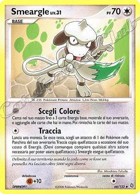 066 / 132 Smeargle LIV.31 non comune (IT) -NEAR MINT-