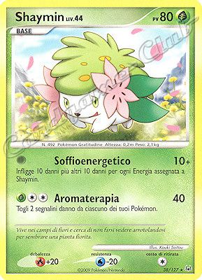 038 / 127 Shaymin LIV.44 rara (IT) -NEAR MINT-
