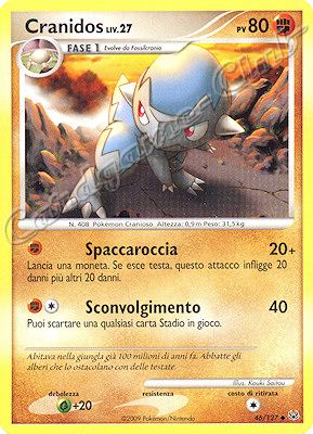046 / 127 Cranidos LIV.27 non comune (IT) -NEAR MINT-