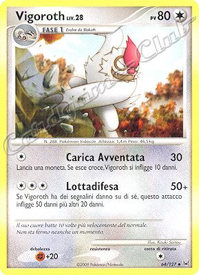 064 / 127 Vigoroth LIV.28 non comune (IT) -NEAR MINT-