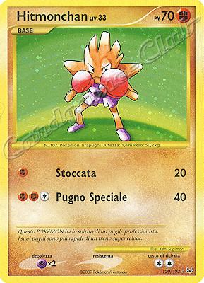 129 / 127 Hitmonchan LIV.33 rara parallela foil (IT) -NEAR MINT-