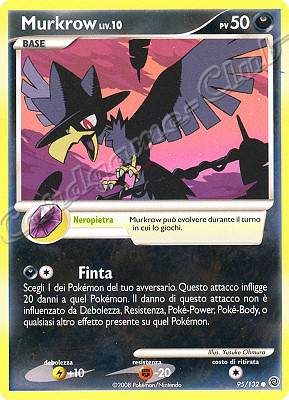 095 / 132 Murkrow LIV.10 comune (IT) -NEAR MINT-