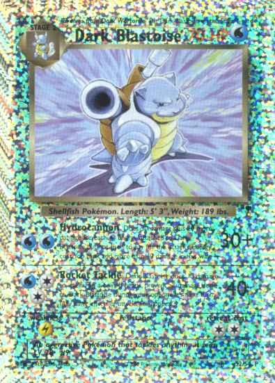 S2/S4 P Dark Blastoise MAXI foil reverse (EN) -NEAR MINT-