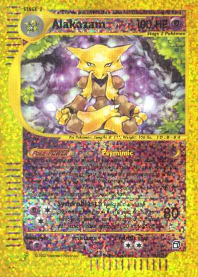 01/12 Alakazam MAXI foil reverse (EN) -NEAR MINT-