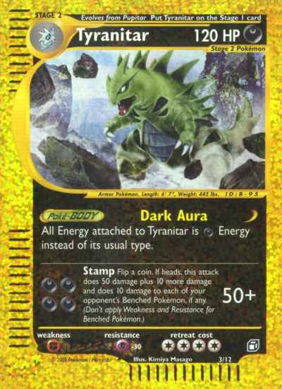 03/12 Tyranitar MAXI foil reverse (EN) -NEAR MINT-