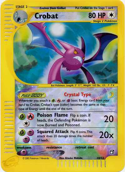 10/12 Crobat MAXI foil reverse (EN) -NEAR MINT-