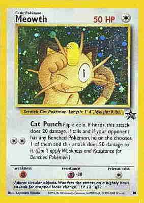 010 Meowth promo foil (EN) -NEAR MINT-