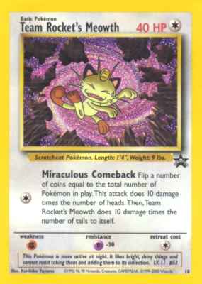 018 Team Rocket's Meowth promo (EN) -NEAR MINT-
