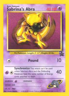 019 Sabrina's Abra promo (EN) -NEAR MINT-