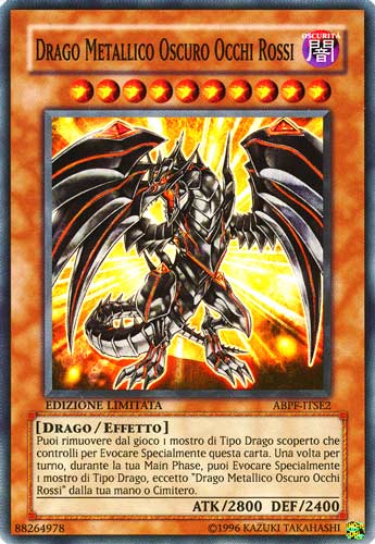 ABPF-ITSE2 Drago Metallico Oscuro Occhi Rossi super rara Edizione Limitata (IT) -NEAR MINT-