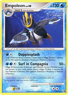 017 / 100 Empoleon LIV.49 rara (IT) -NEAR MINT-