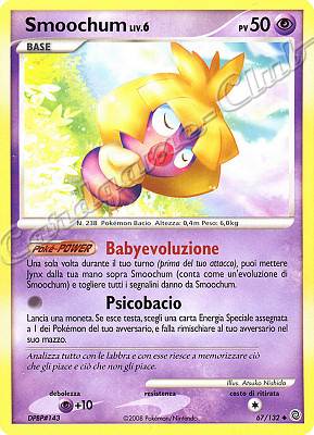 067 / 132 Smoochum LIV.6 non comune (IT) -NEAR MINT-